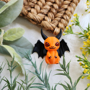 3D-Printed Little Devil Creature with Bat Wings