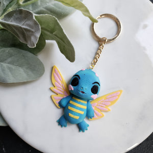 3D-Printed Flexible Winged Creature – Keychain or Toy