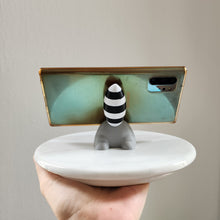 Load image into Gallery viewer, 3D-Printed Raccoon Phone Holder