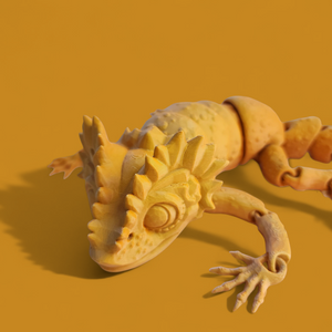 Chameleon 3d printed flexy toy