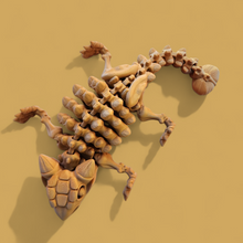 Load image into Gallery viewer, 3D Printed Articulated Ankylosaurus Dinosaur Toy – Flexible Fidget Figure