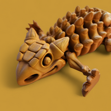 Load image into Gallery viewer, 3D Printed Articulated Ankylosaurus Dinosaur Toy – Flexible Fidget Figure