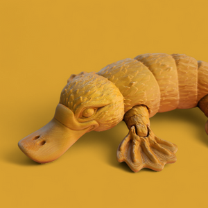 Platypus 3d printed flexy toy