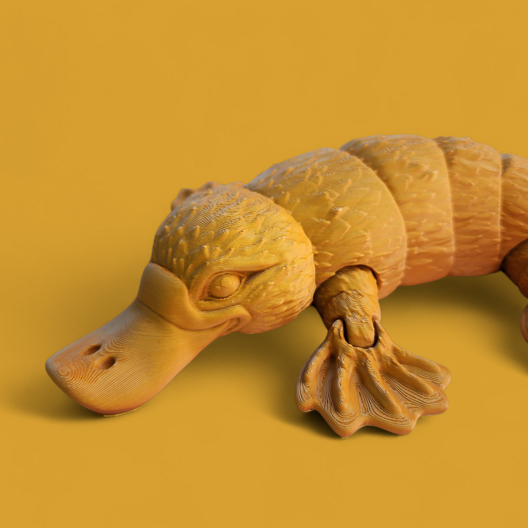 Platypus 3d printed flexy toy