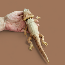 Load image into Gallery viewer, Bearded dragon 3d printed flexy toy