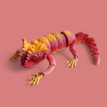 Load image into Gallery viewer, Chameleon 3d printed flexy toy