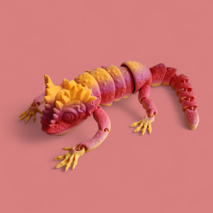 Chameleon 3d printed flexy toy