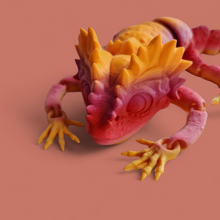 Load image into Gallery viewer, Chameleon 3d printed flexy toy