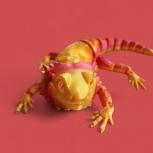 Load image into Gallery viewer, Bearded dragon 3d printed flexy toy