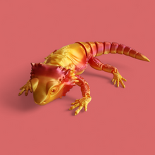 Load image into Gallery viewer, Bearded dragon 3d printed flexy toy