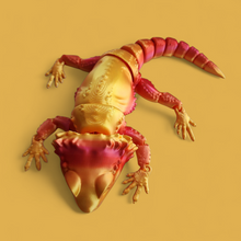 Load image into Gallery viewer, Bearded dragon 3d printed flexy toy