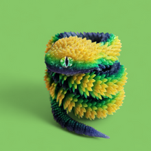 Load image into Gallery viewer, Flexible 3D Printed Snake with Realistic Eyes – Fidget Toy