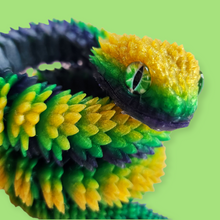 Load image into Gallery viewer, Flexible 3D Printed Snake with Realistic Eyes – Fidget Toy
