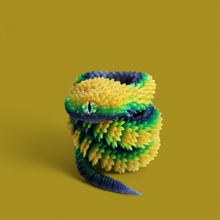 Load image into Gallery viewer, Flexible 3D Printed Snake with Realistic Eyes – Fidget Toy