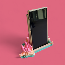 Load image into Gallery viewer, Winged Dragon Phone Holder – 3D Printed Fantasy Stand in Silk Glossy PLA
